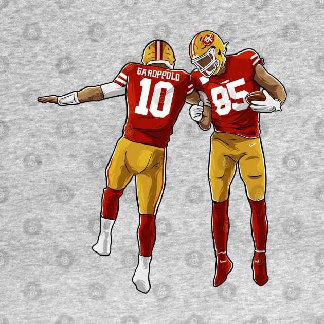 Jimmy Garoppolo x George Kittle San Francisco 49ers by opoyostudio